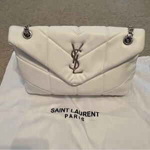 Be inspired white leather handbag